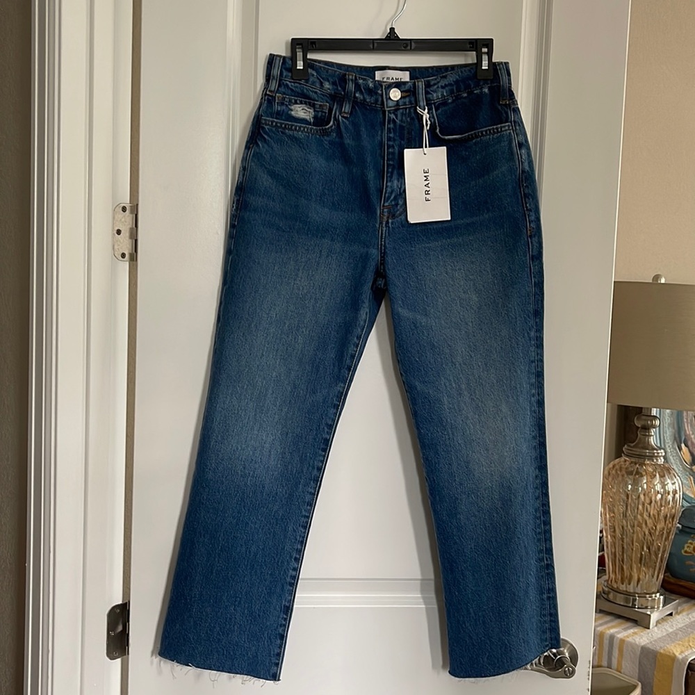 Frame High Rise Cropped Jeans - Picture 3 of 5